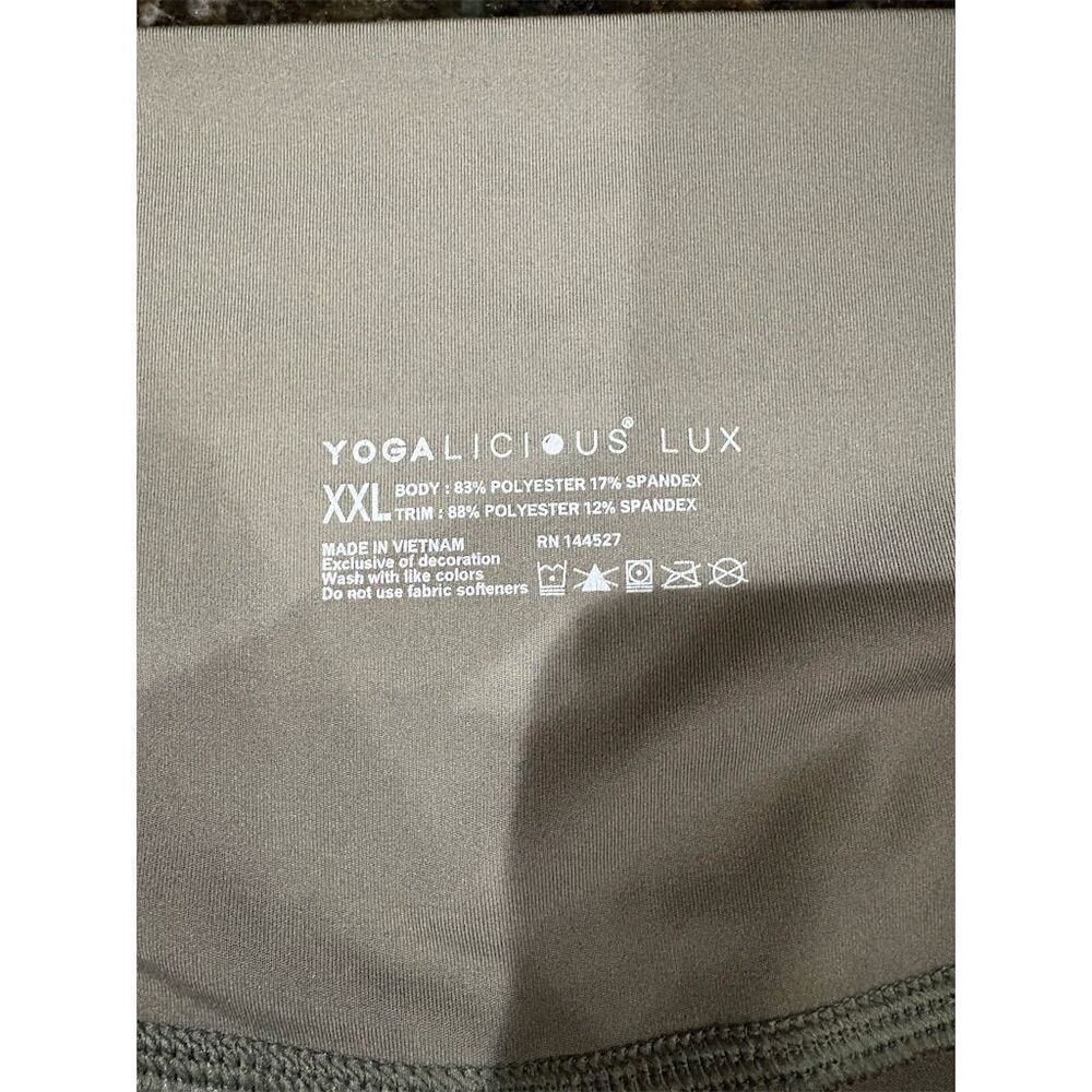 Yogalicious Women's Gray Leggings 2XL Yoga Workout Activewear - Picture 7 of 7